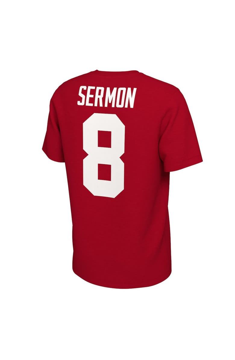 Nike Men's Nike Trey Sermon Scarlet Ohio State Buckeyes Alumni Name & Number T-Shirt, Alternate, color, 
