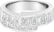 Haus of Brilliance 14K White Gold 2.0 Cttw Diamond Bypass Ring Band
