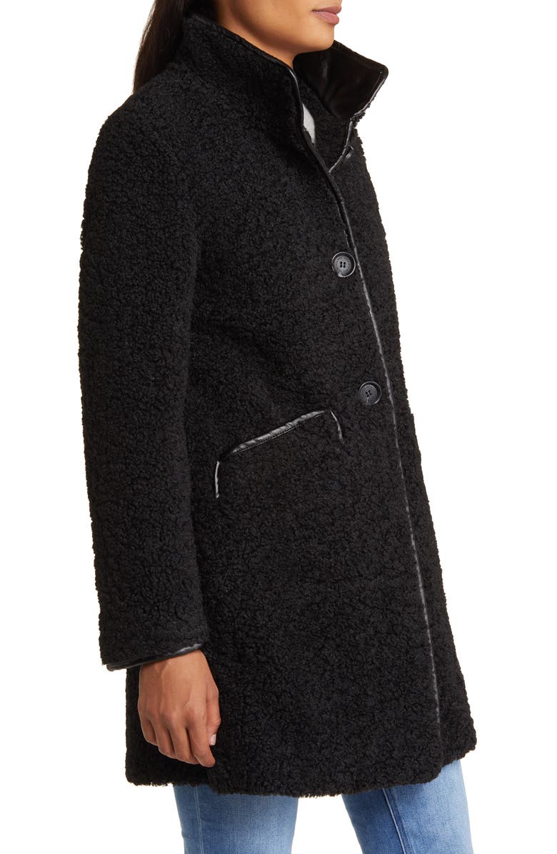 Sam Edelman Faux Fur Teddy Coat, Alternate, color,