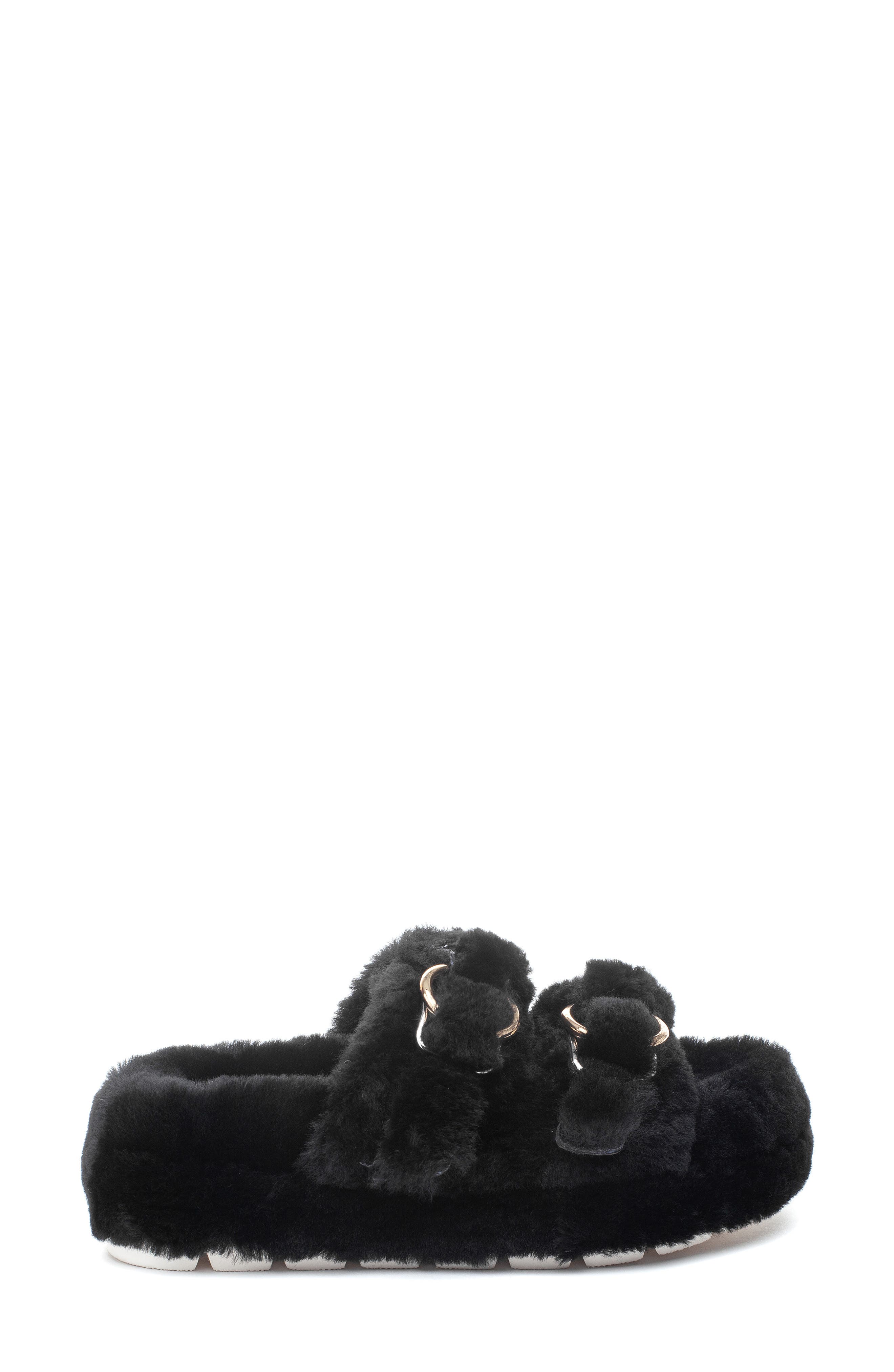 JSlides Brooke Genuine Shearling Platform Slipper, Alternate, color, 