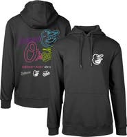 LEVELWEAR Men's Levelwear Black Baltimore Orioles Podium Vintage Pullover Hoodie