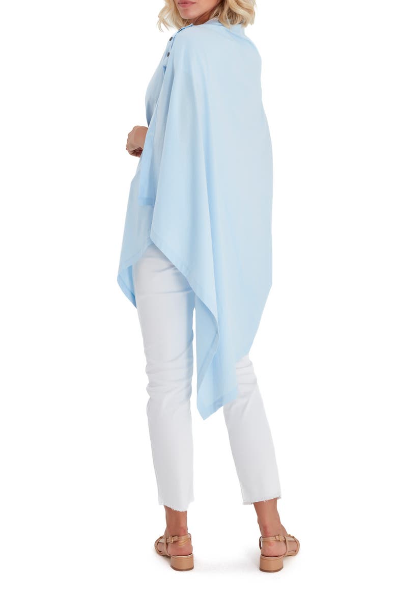 Four in One Multipurpose Supreme Cotton Cape, Alternate, color, BABY BLUE
