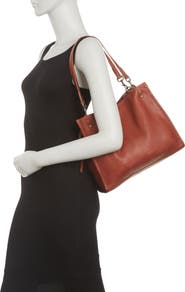 AMERICAN LEATHER CO. Lenox Leather Satchel