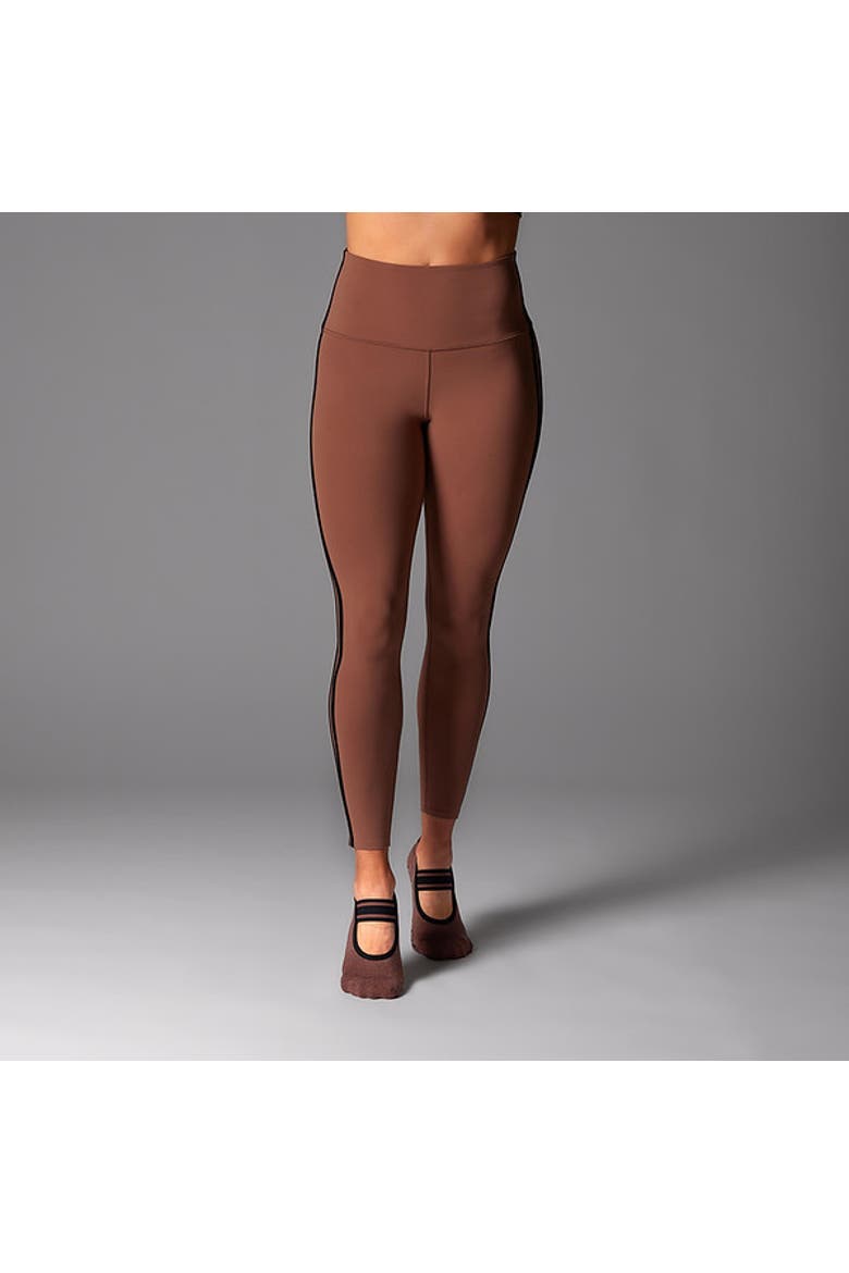 High Waisted 7/8 Stripe Legging, Main, color, CLOVE EBONY