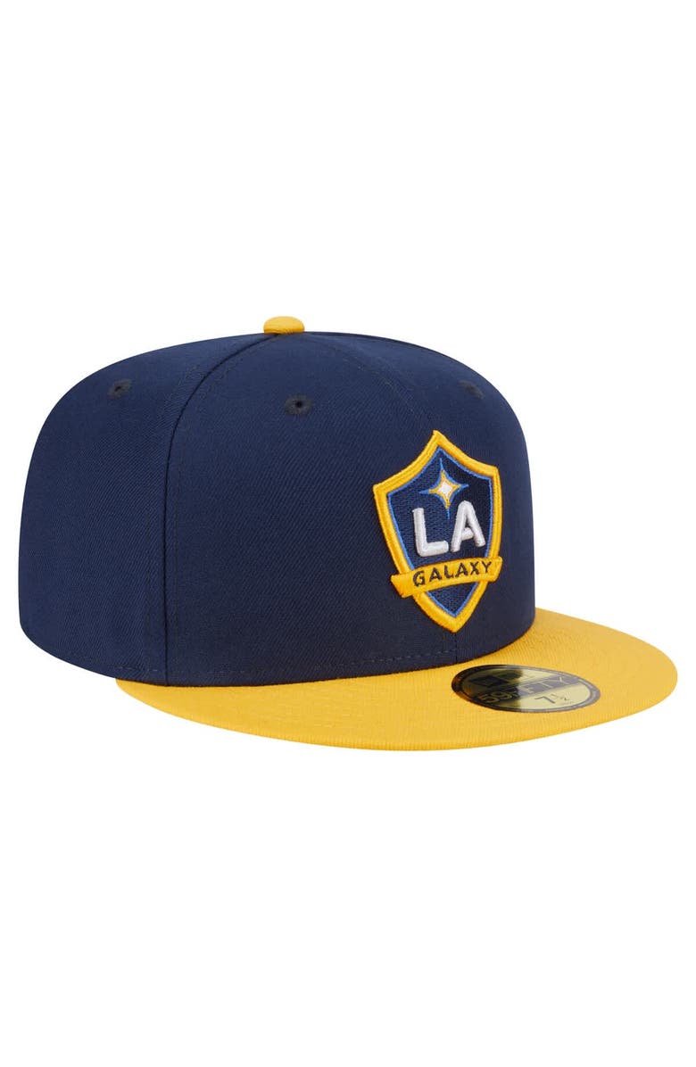 New Era Men's New Era Navy LA Galaxy 2025 Kickoff 59FIFTY Fitted Hat, Alternate, color,