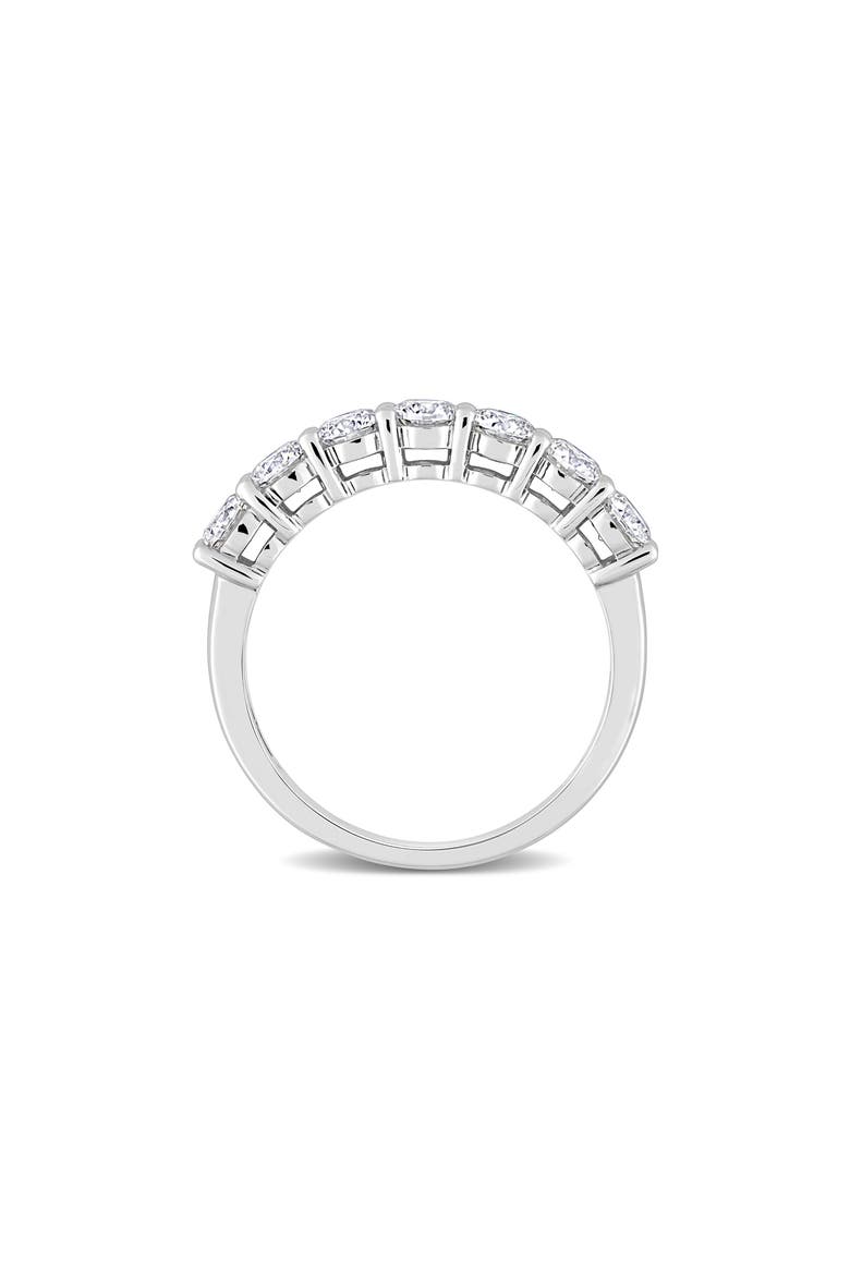 Lab Created Moissanite Band Ring, Alternate, color, WHITE