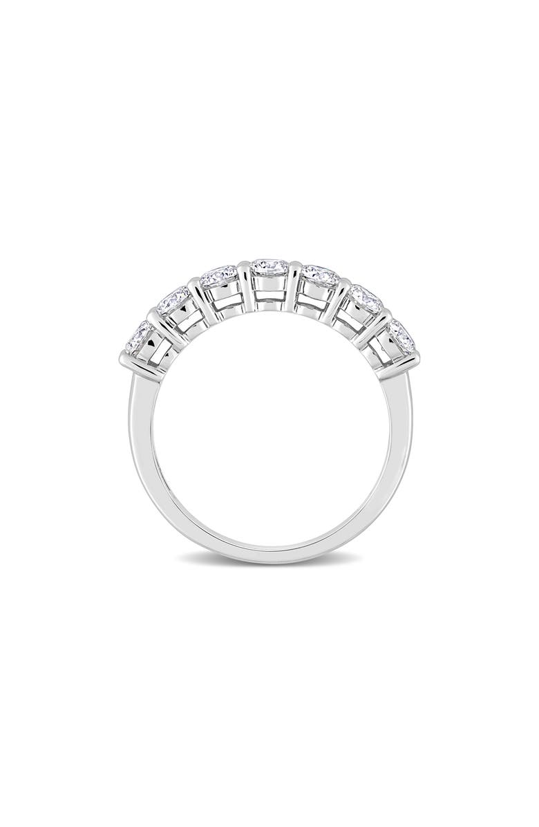 DELMAR Lab Created Moissanite Band Ring, Alternate, color, White