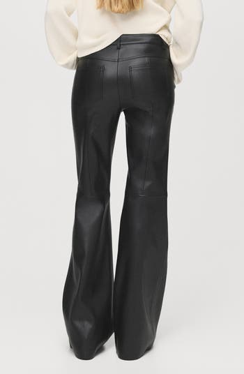 Connie Flared Faux Leather Pants
