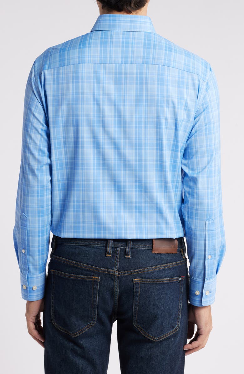 Peter Millar Edmond Plaid Performance Twill Button-Down Shirt, Alternate, color, 
