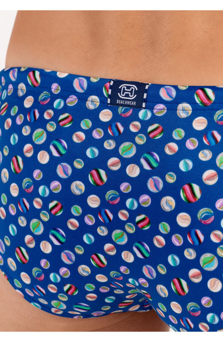 HOM Socoa Swim Micro Briefs, Alternate, color, Navy Print