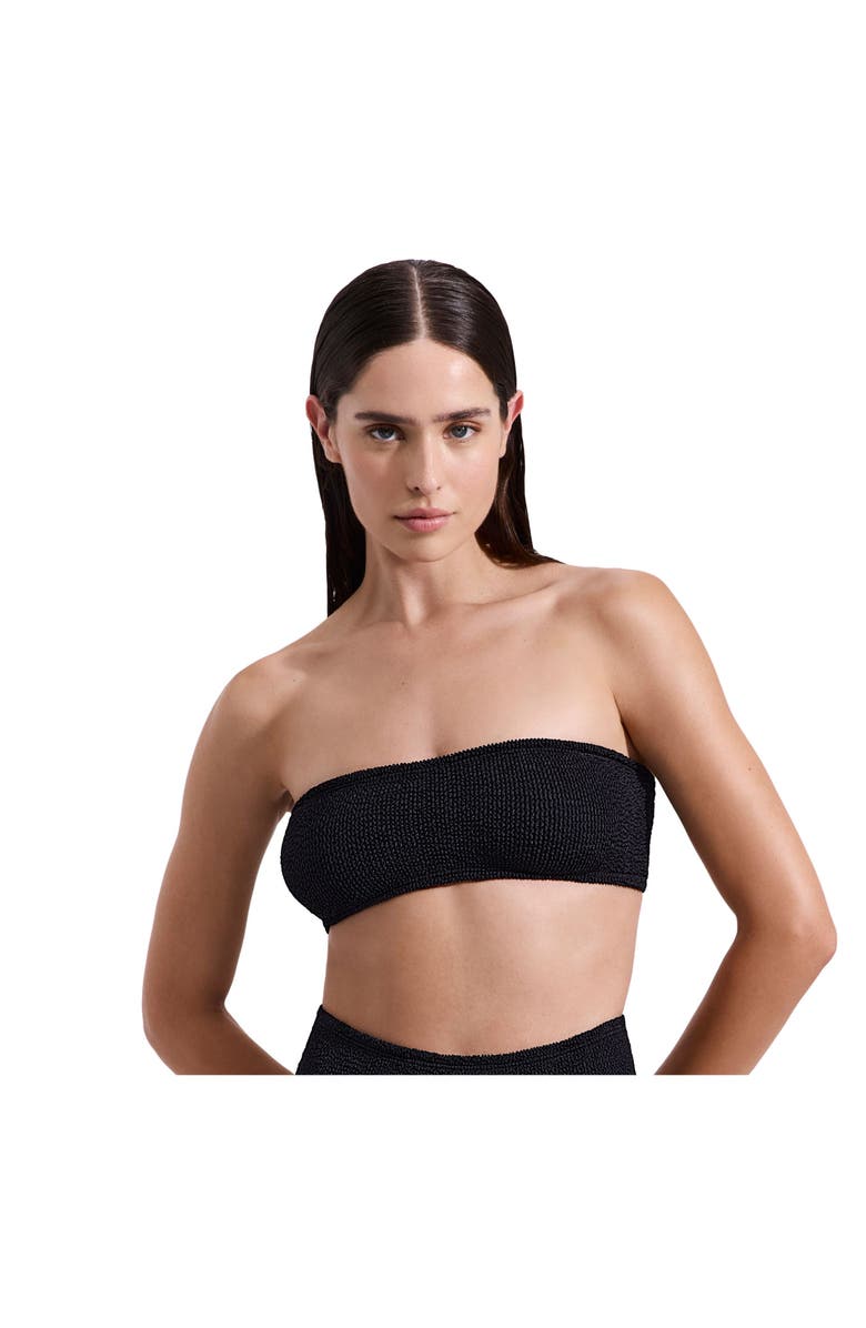 Luma Gottex Tulum Bandeau Bikini Top, Alternate, color, Black