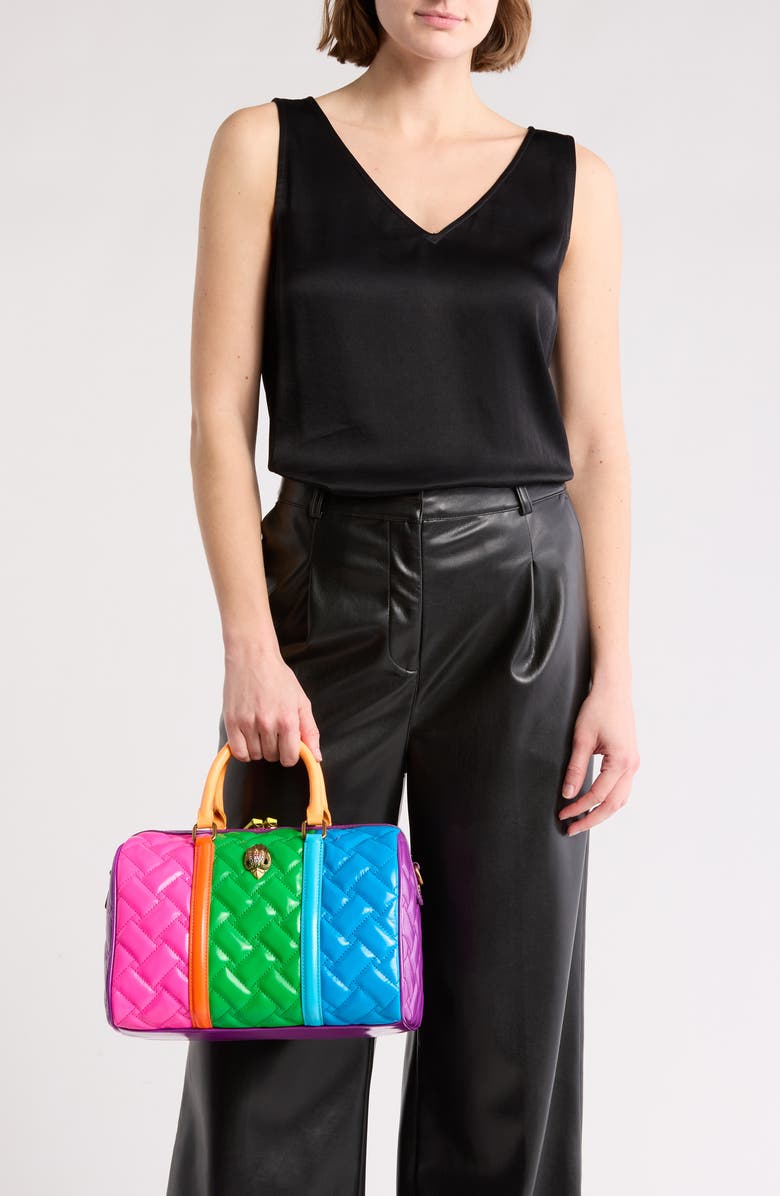 Kurt Geiger London Kensington Boston Quilted Crossbody Bag, Alternate, color,