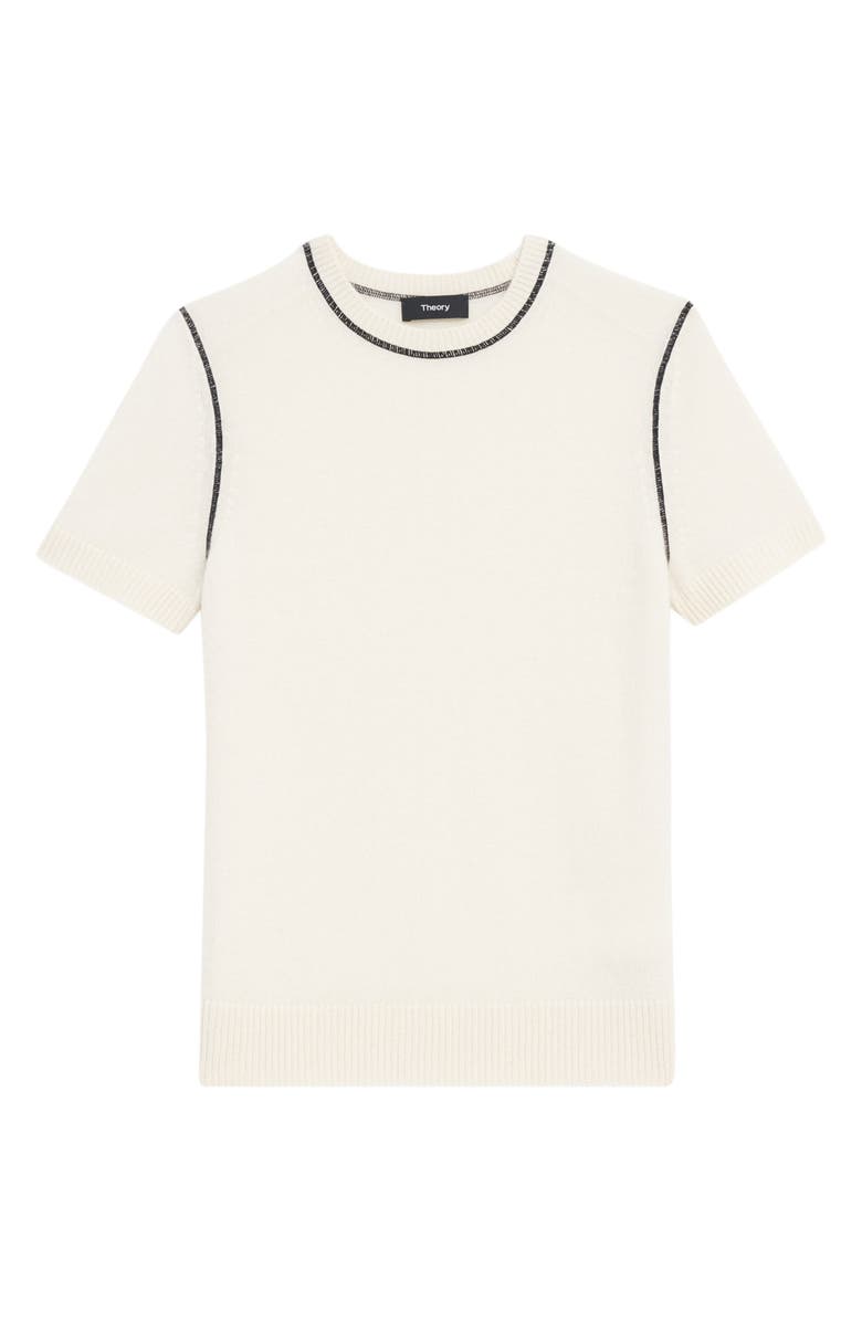 Theory Basic Short Sleeve Cashmere Sweater, Alternate, color,