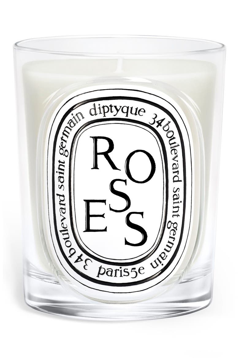 Roses Classic Candle, Main, color, NO COLOR