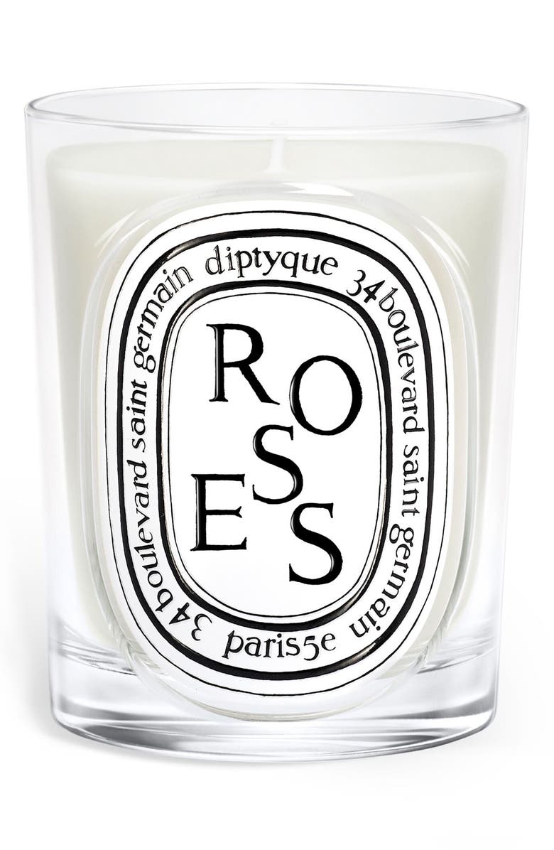 Diptyque Roses Classic Candle, Main, color, 