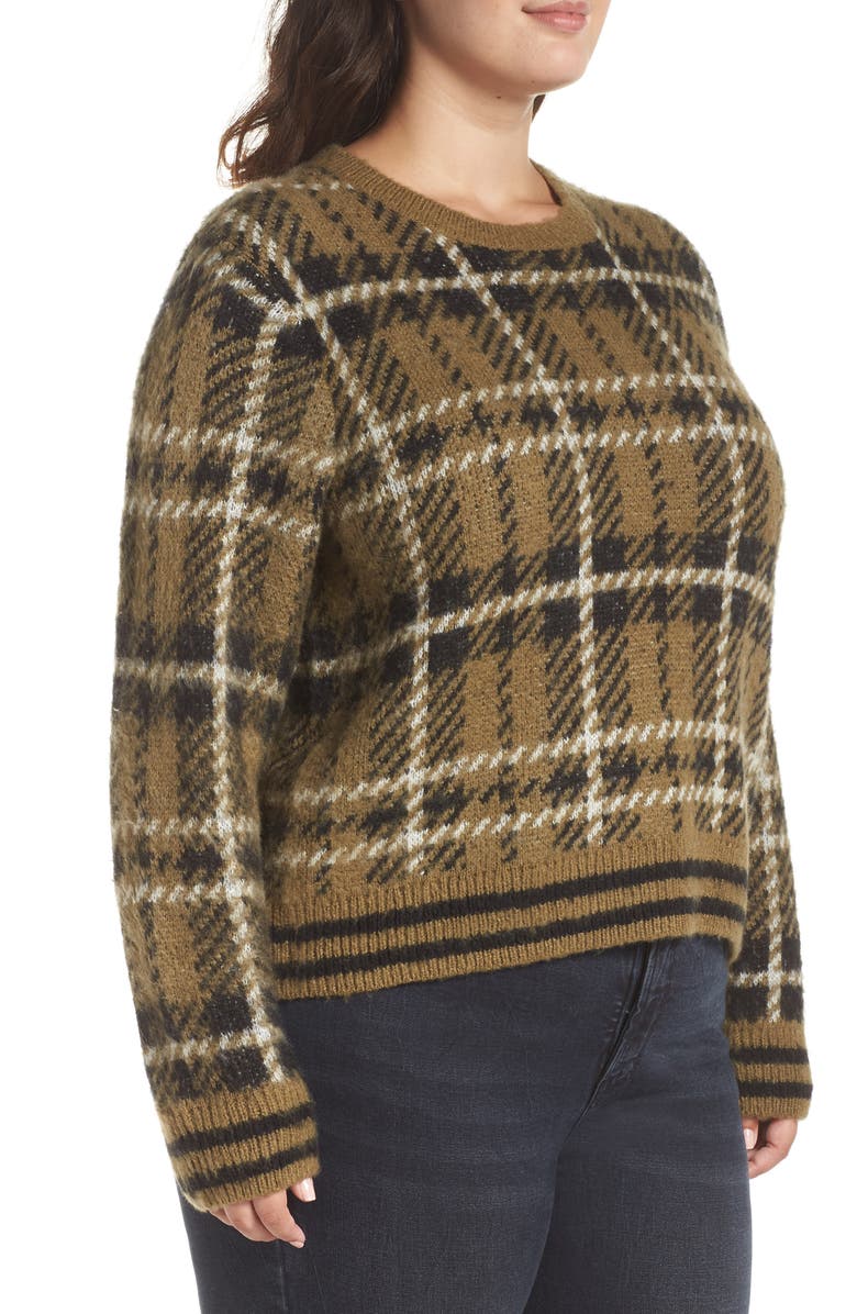 BP. Plaid Sweater, Alternate, color, 