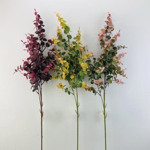 Sullivan's Eucalyptus Spray Set of 3, Multicolor Faux Floral Stem for Crafting, Weddings, Home and Holiday Decoration, 33 Inch