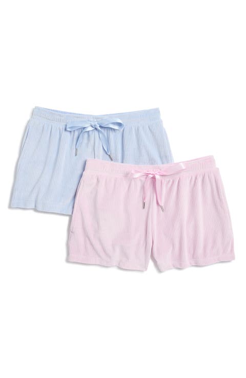 Assorted 2-Pack Velour Pajama Shorts