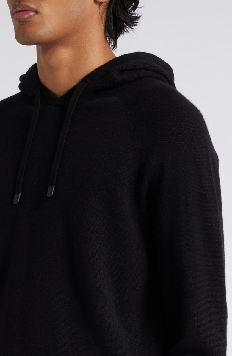 TOM FORD Cashmere Blend Hoodie Sweater, Alternate, color, Black