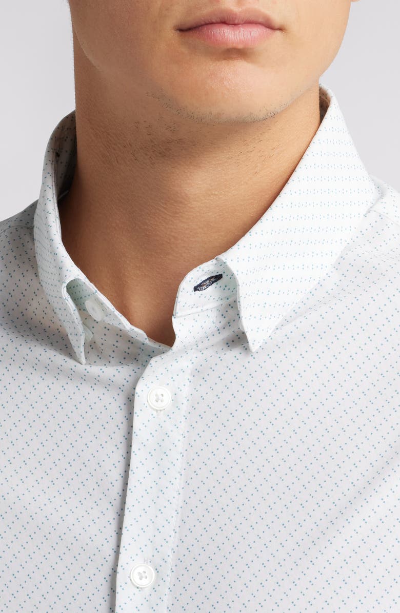 Mizzen+Main Leeward Trim Fit Print Performance Button-Up Shirt, Alternate, color, 