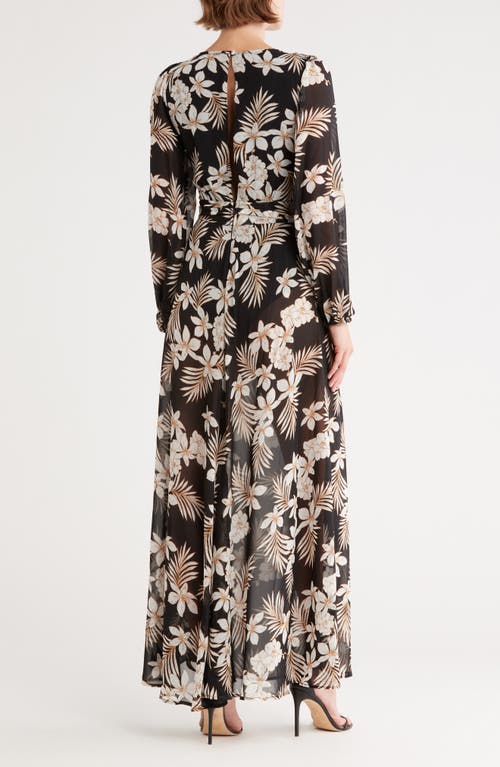 By Design Journey Semi Sheer Maxi Dress In Multi
