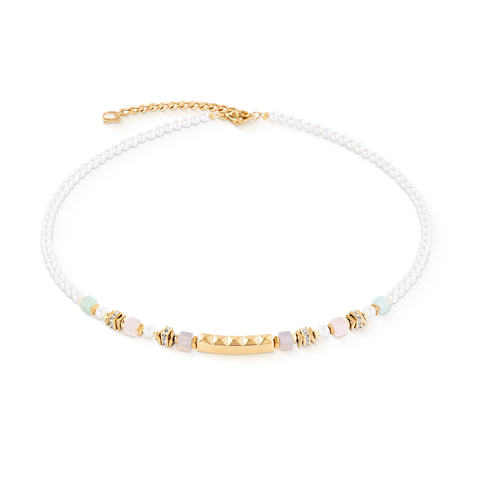 Beads & Pearls Spike Necklace