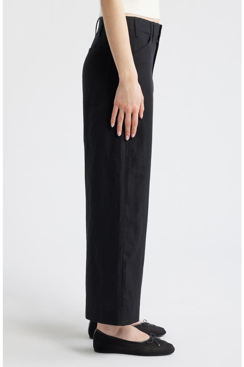 Allison Ankle Wide Leg Pants, Alternate, color, BLACK