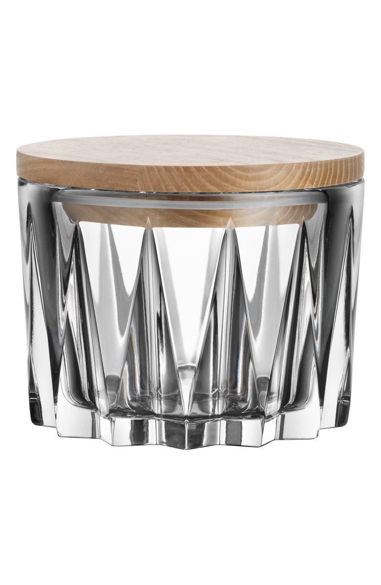 Orrefors Sarek Bowl with Lid, Main, color, Clear