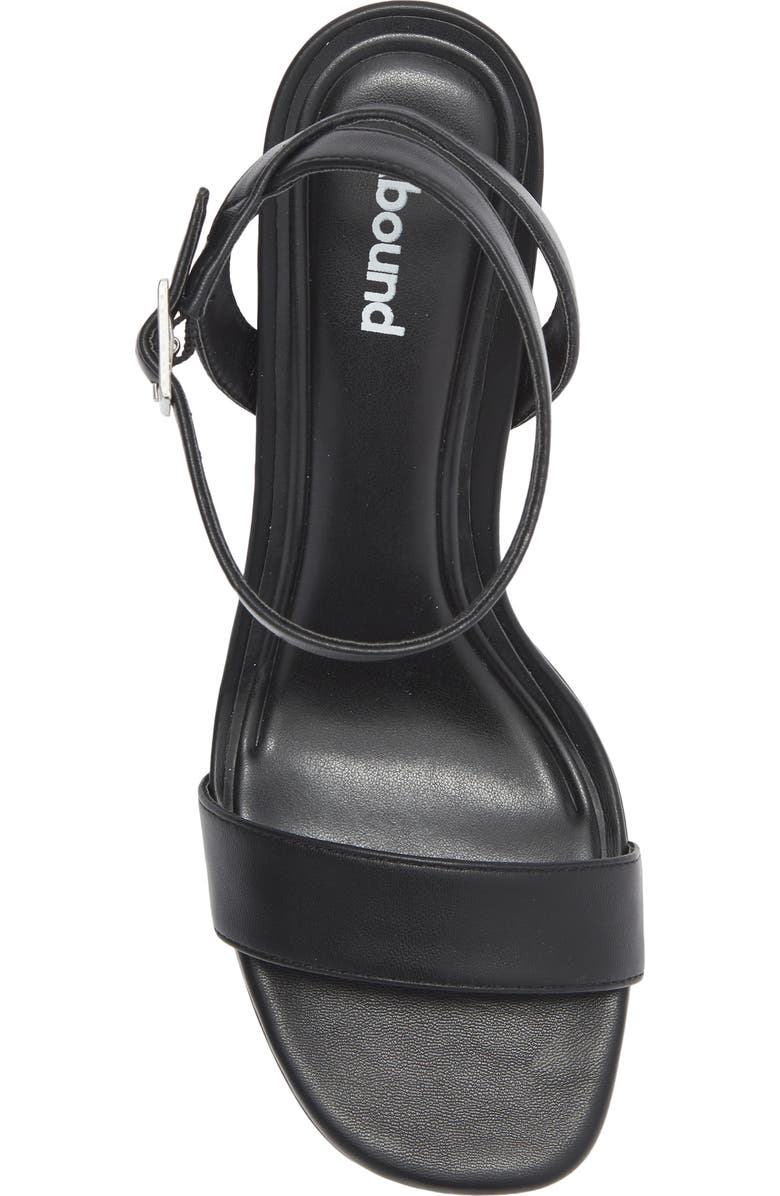 Abound Monica Block Heel Platform Sandal, Alternate, color, Black Smooth