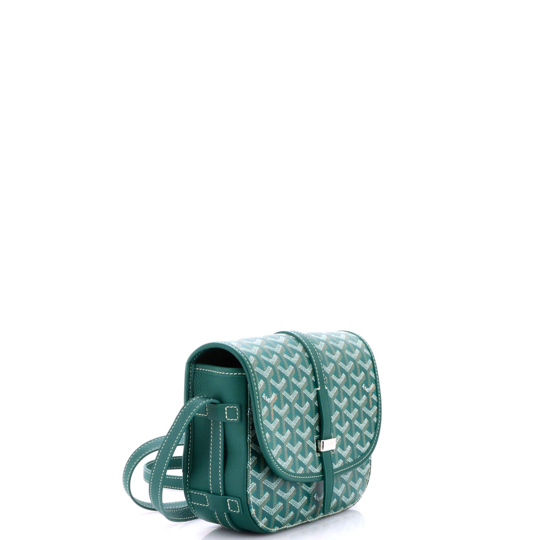 Pre-Owned Goyard Belvedere II Messenger Bag Coated Canvas PM, Alternate, color, Green