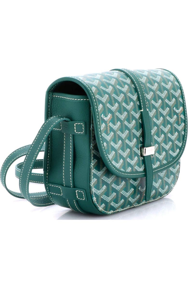 Pre-Owned Goyard Belvedere II Messenger Bag Coated Canvas PM, Alternate, color, Green