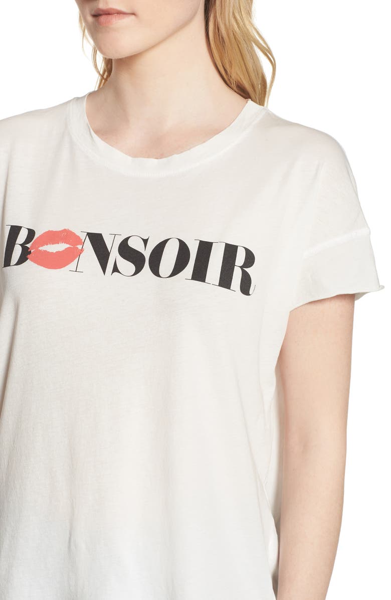 Junk Food Bonsoir Tee, Alternate, color,