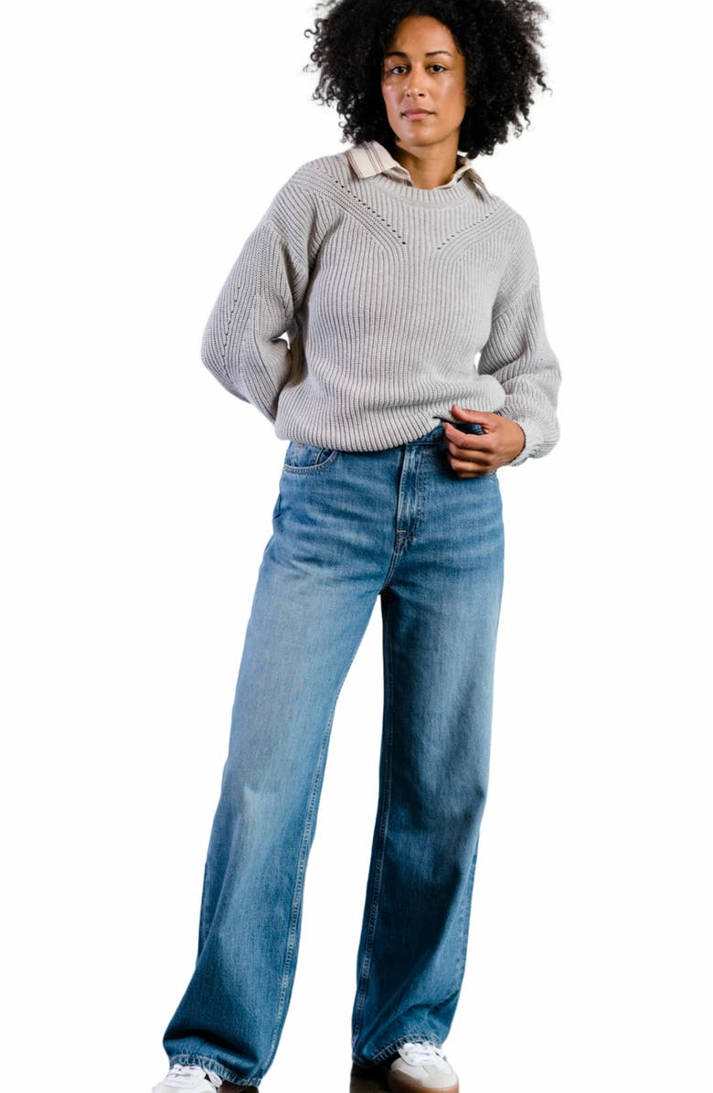 ABLE Sarah Billow Sleeve Sweater, Main, color, 