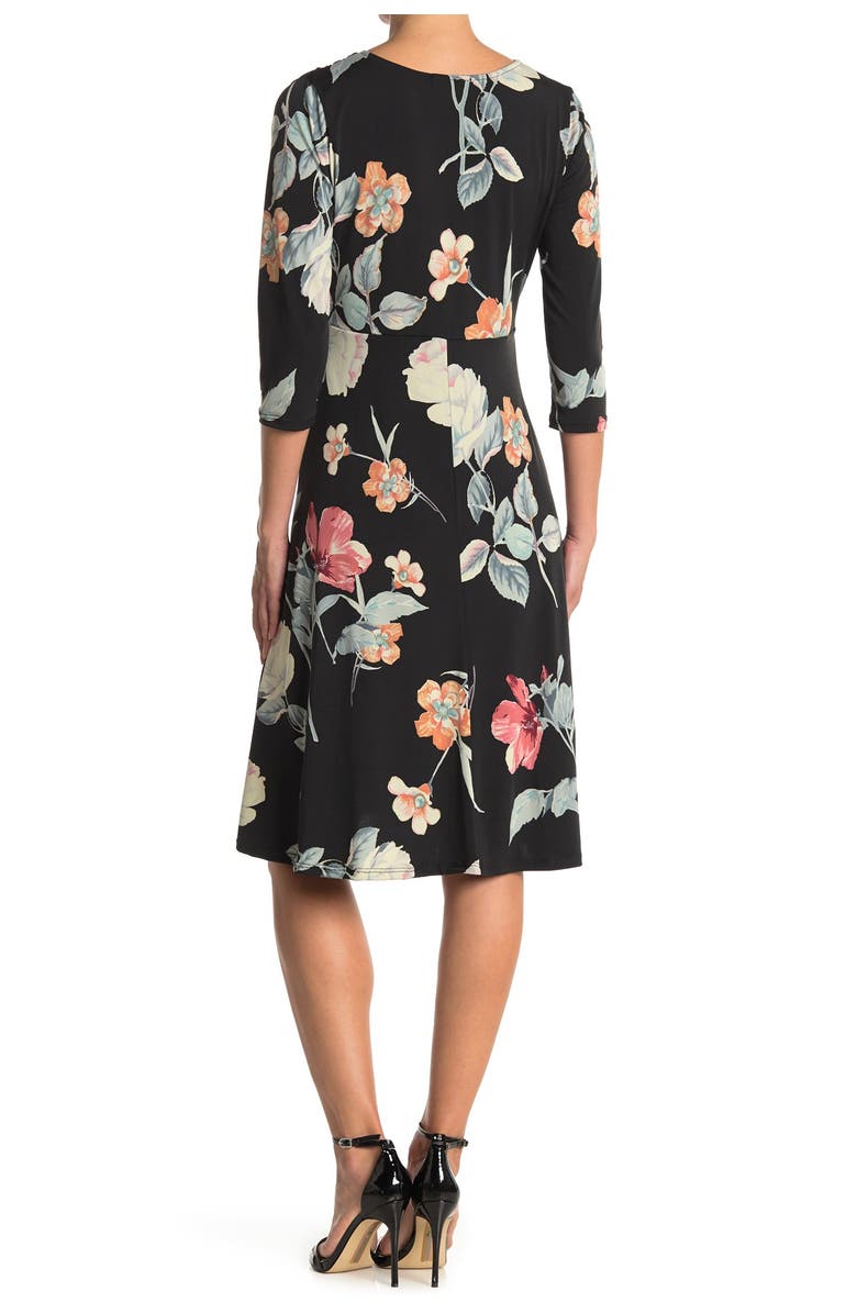 West Kei Floral Print Twist Front Dress, Alternate, color,