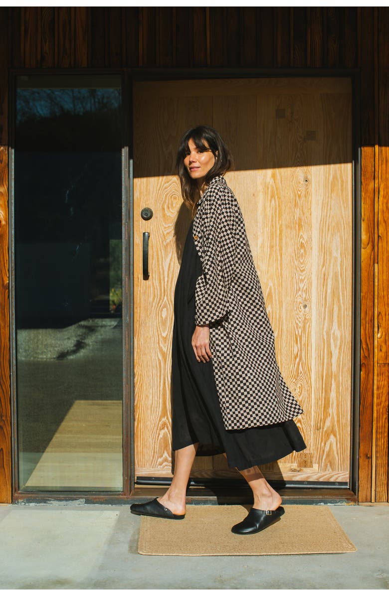 World of Crow Plus Lightweight Checkered Duster Jacket, Alternate, color, 