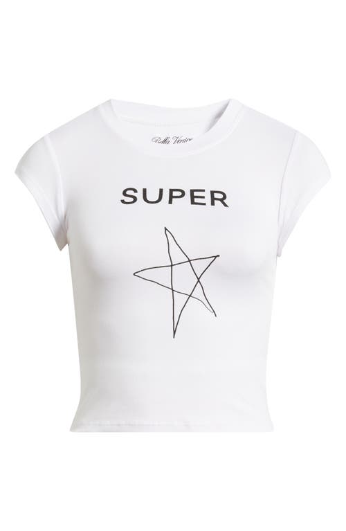 Bella Venice The Star Graphic T-shirt In White