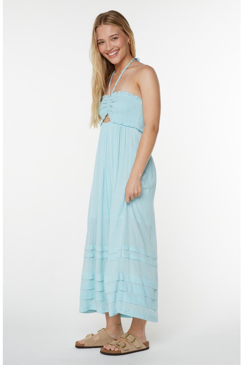 Saltwater Sweetness Convertible Maxi Dress, Alternate, color, TIBETAN STONE SOLID