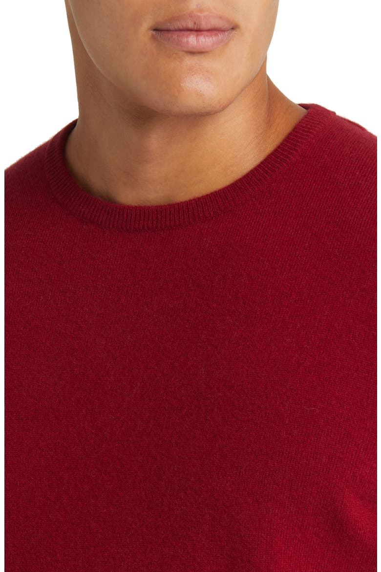 Cashmere Crewneck Sweater, Alternate, color, RED CHILI