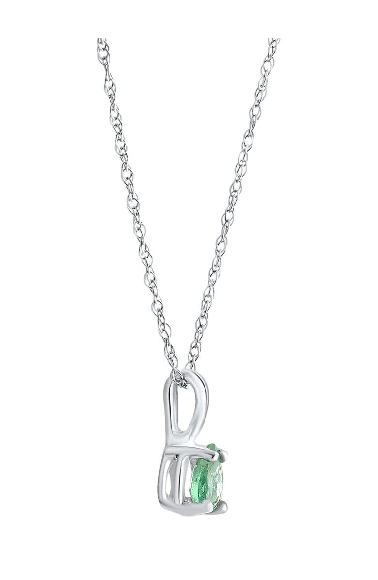 Bliss Diamond 1/4Ct Peart Shape Emerald Cut Pendant 10k Gold, Alternate, color, 