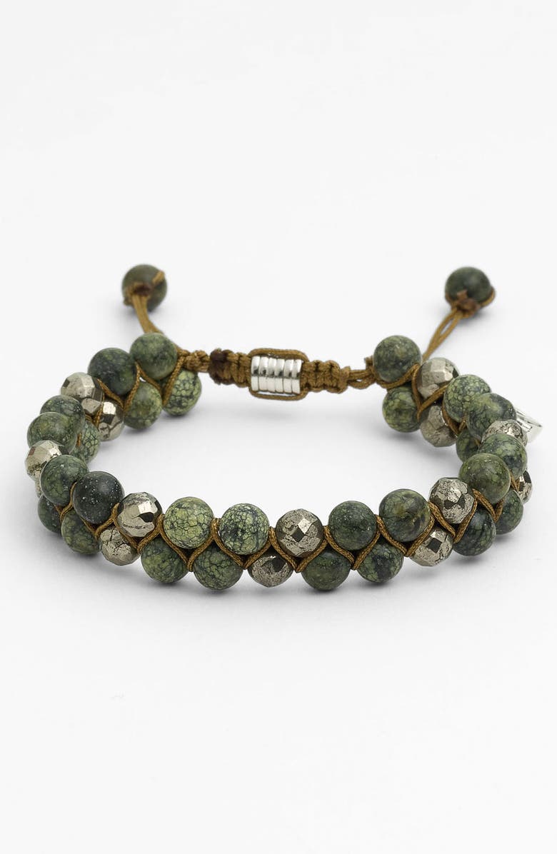 Zack Double Beaded Hemp Bracelet, Main, color,