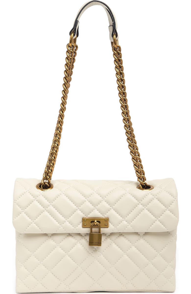 Kurt Geiger London Brixton Lock Leather Shoulder Bag, Main, color,