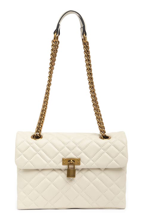 Brixton Lock Leather Shoulder Bag