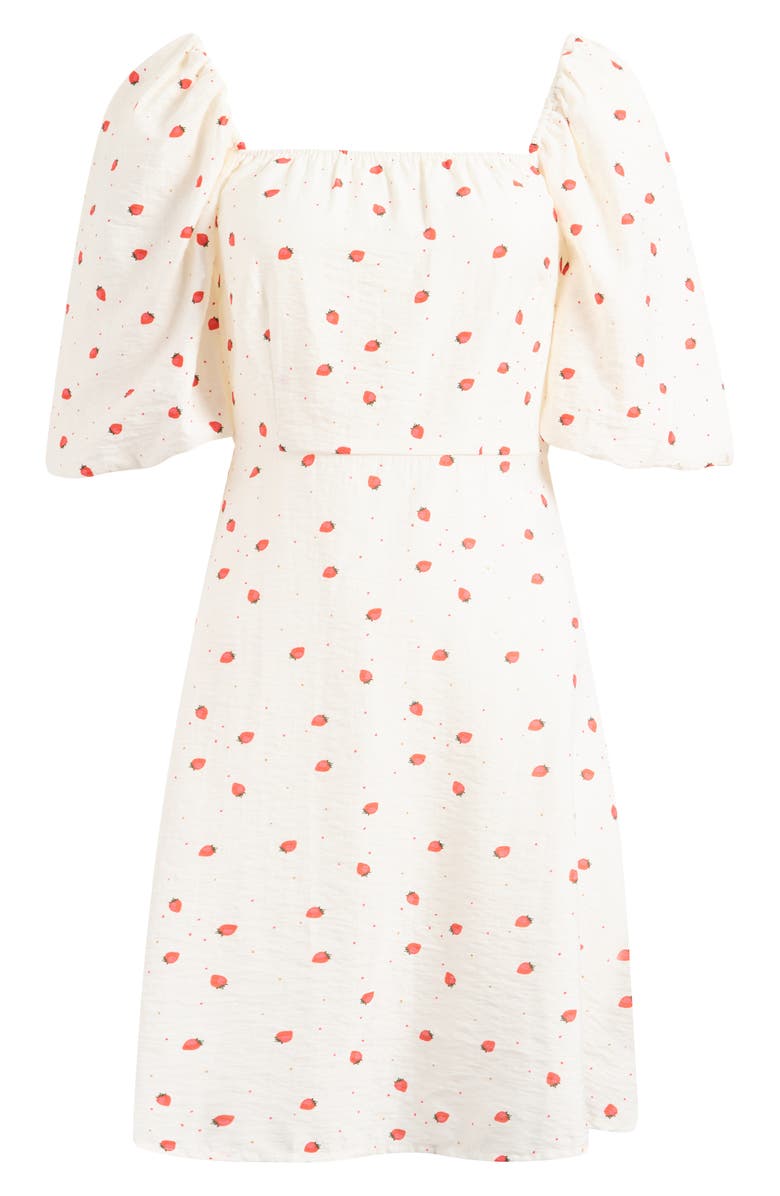 VERO MODA Tie Back Dress, Alternate, color, Snow White Detail