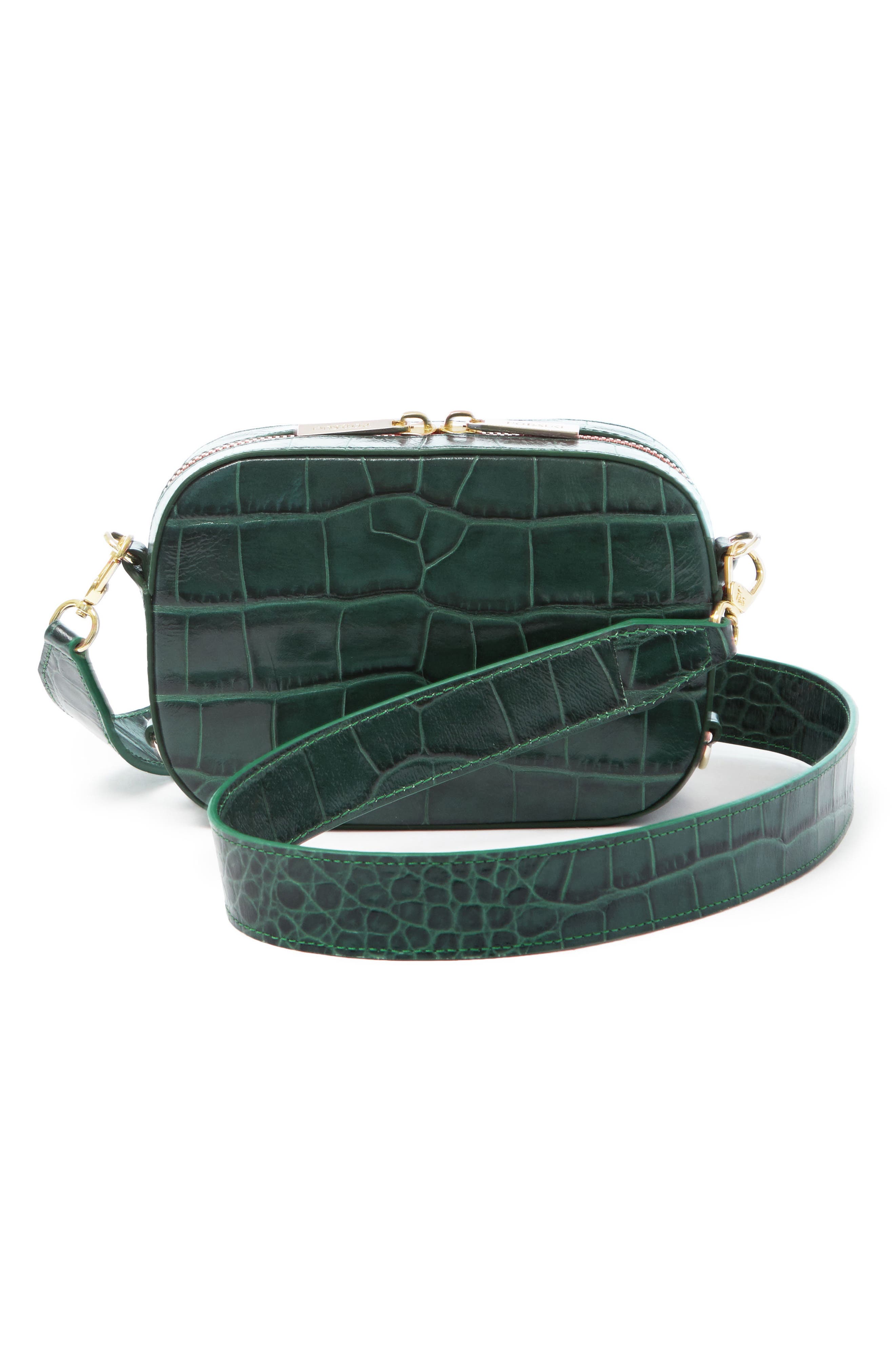 Pop & Suki Croc Embossed Camera Bag, Main, color, 