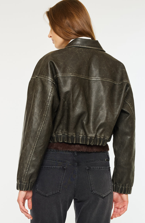 Kancan Nova Bomber Jacket In Green