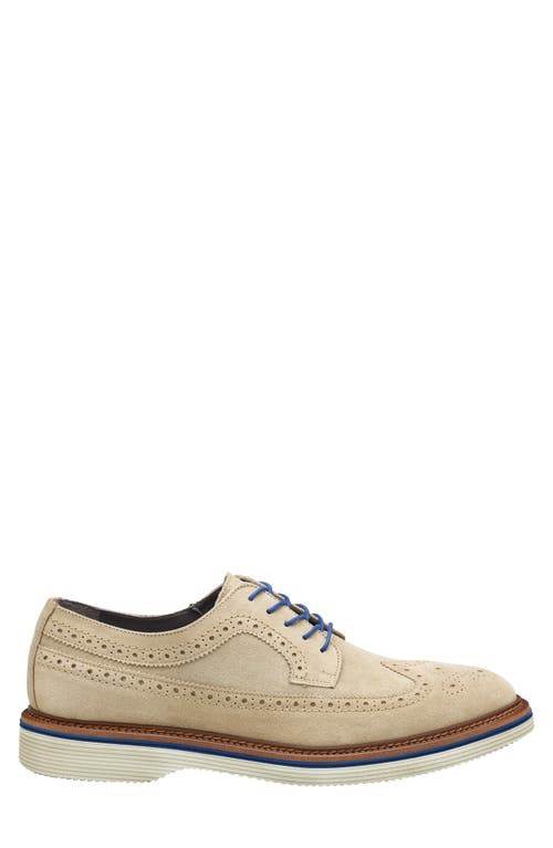 Johnston & Murphy Collection Jenson Wingtip Derby In Taupe Italian Suede
