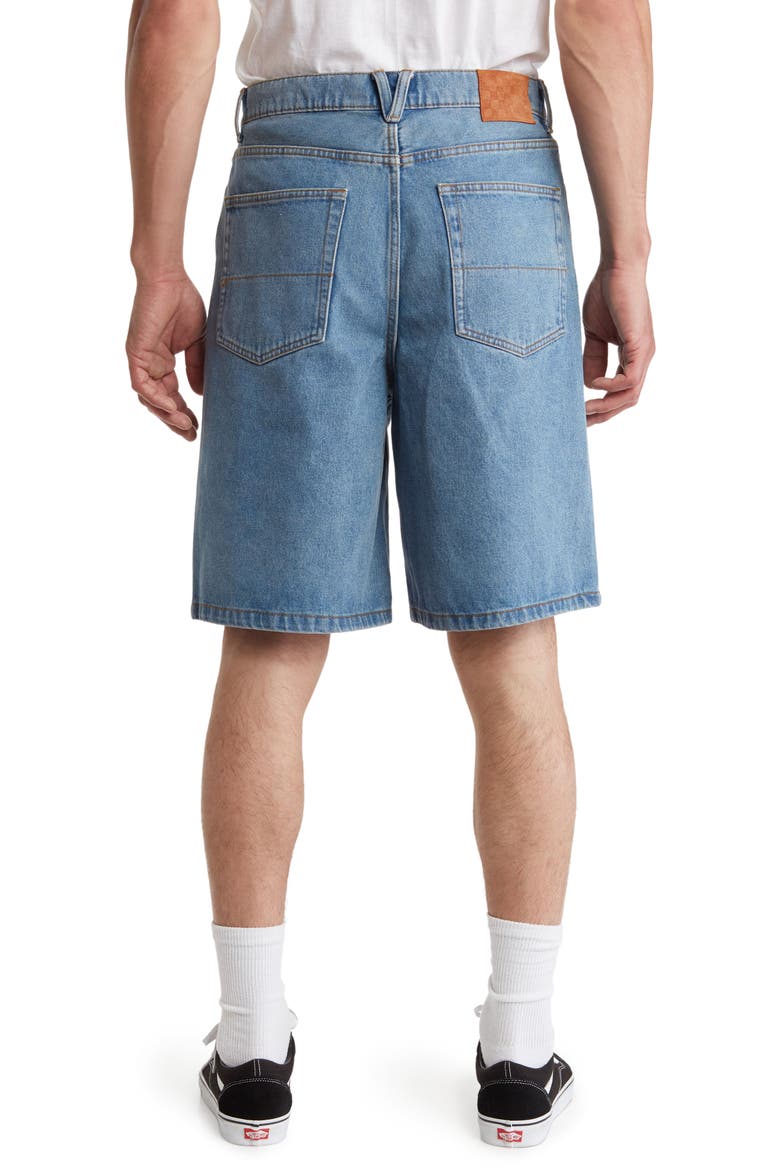 Check-5 Baggy Denim Shorts, Alternate, color, STONEWASH BLUE