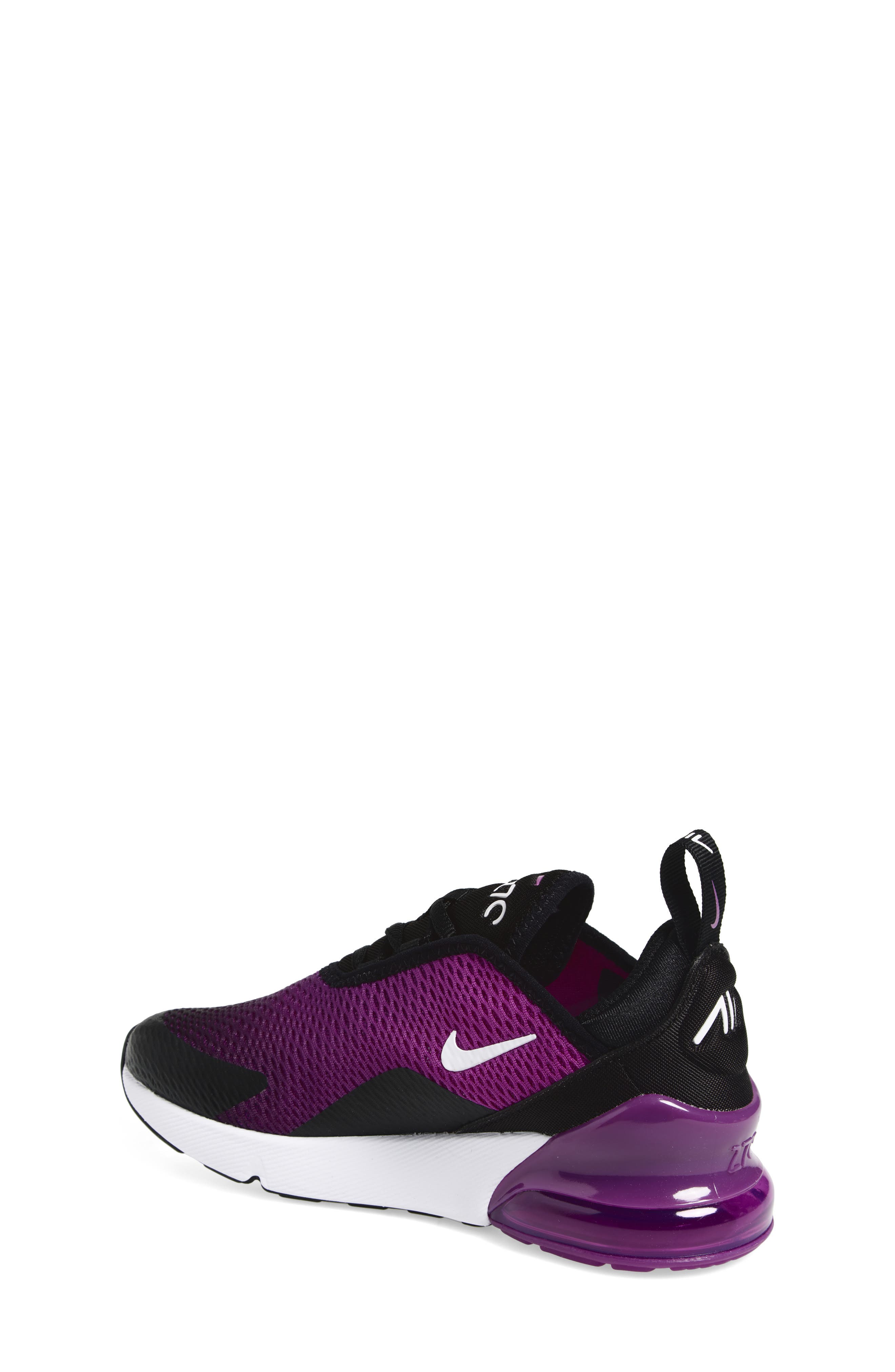 Nike Kids' Air Max 270 Sneaker, Alternate, color, 044 Black/White