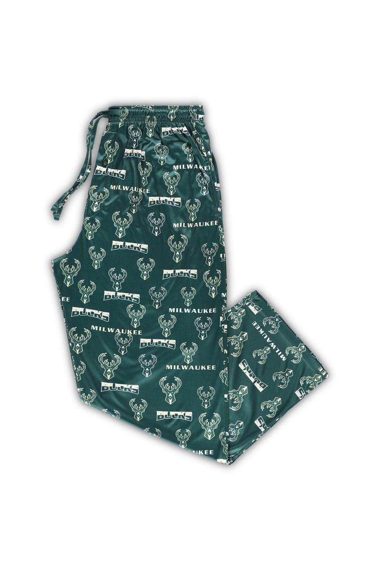 Men's Concepts Sport Hunter Green Milwaukee Bucks Big & Tall Breakthrough Sleep Pants, Main, color, Hunter Green