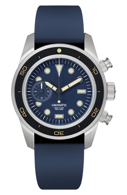 UNIMATIC Diving Heritage Chronograph Diving Watch, 41.5mm in Blue  product